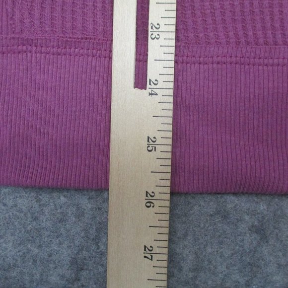 Free People Thermal Womens Small Mulberry Santa Clara Shirt Top V Neck NEW - Picture 10 of 11